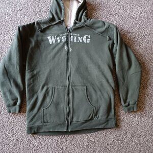 Wyoming fleece lined zip hoodie